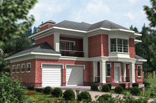 Проект дома из кирпича Brickster