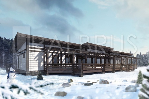 Проект дома из клееного бруса «Реддинг»